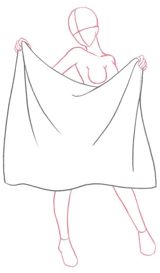 「动漫手绘」不同材质服饰褶皱参考,男士西装,女士衬衫褶皱参考