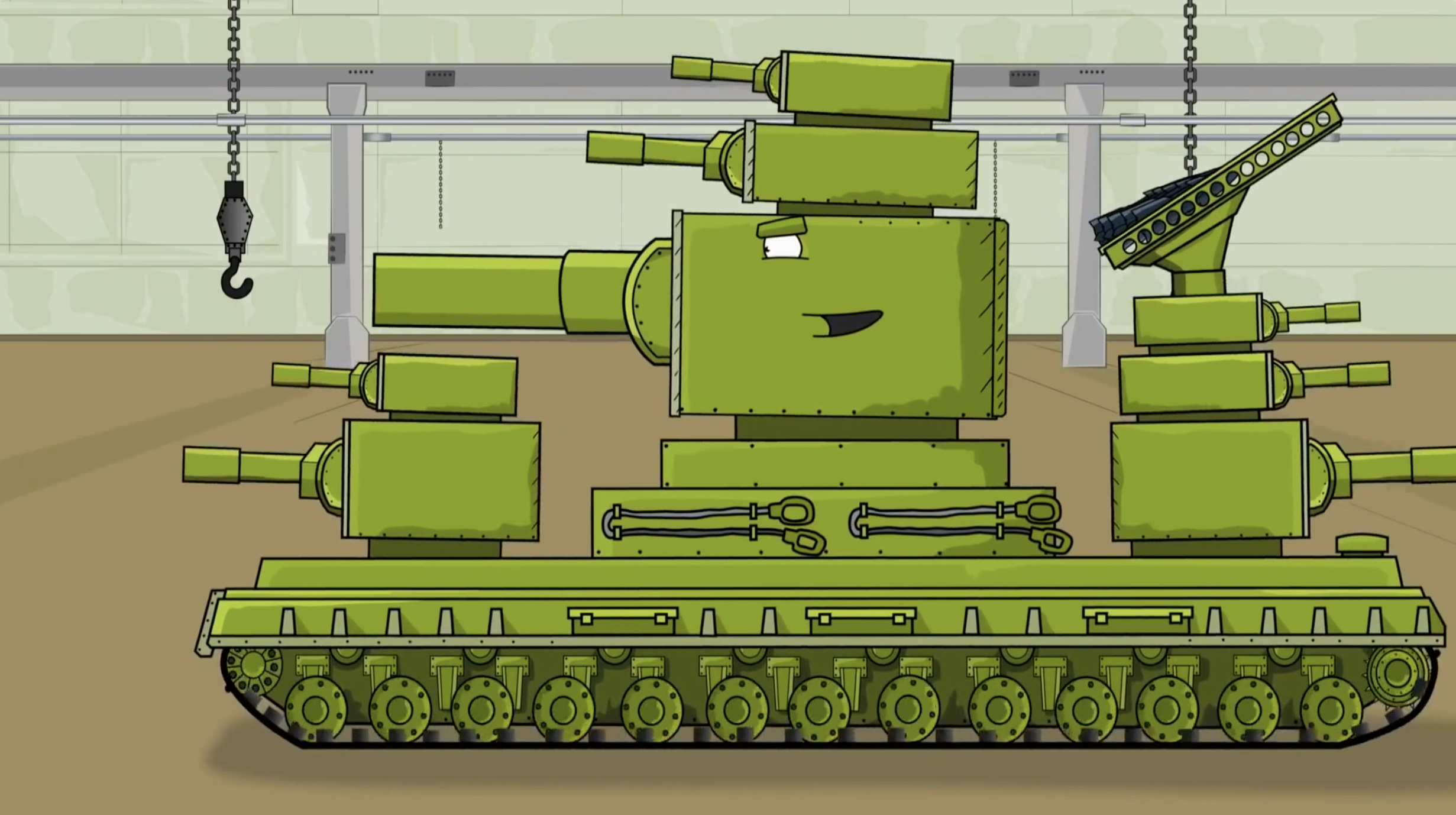 坦克世界动画,kv99坦克是时候出场了,非常的精彩