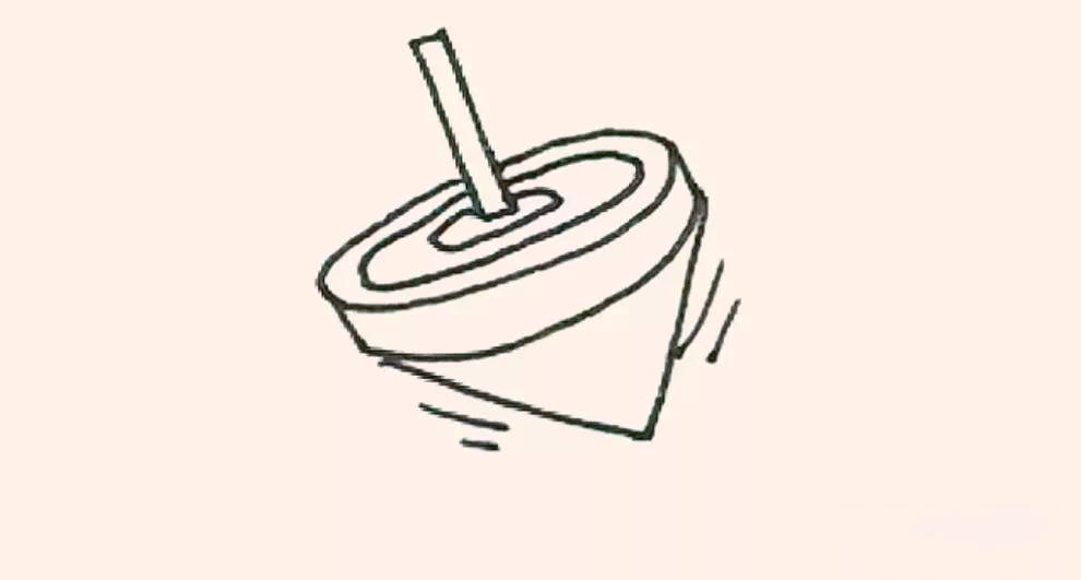 绘制生动陀螺的简笔画教程与文化背景
