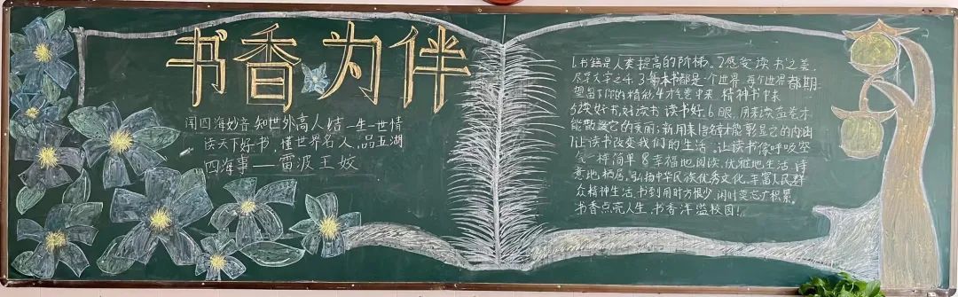 书香伴我成长|长实呈贡世界读书日黑板报风采展