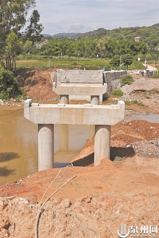 安溪县金谷镇元口村修桥工程停滞不前 村民期盼早日通行