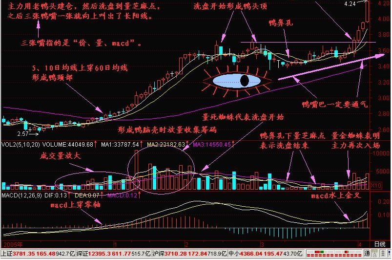 经典k线形态 一旦股票出现老鸭头形态