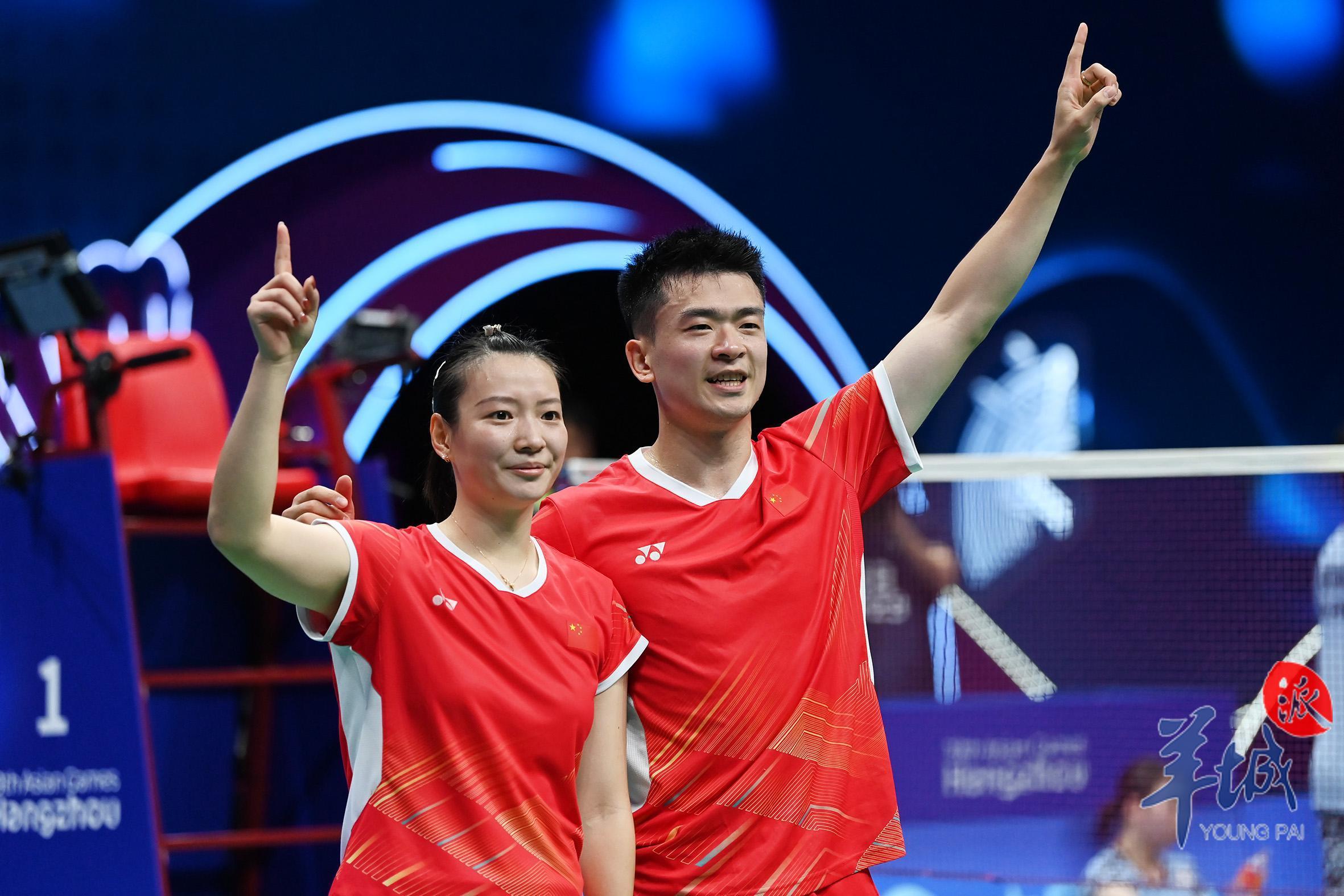 图集|卫冕冠军!"雅思组合"夺得亚运会羽毛球混双金牌