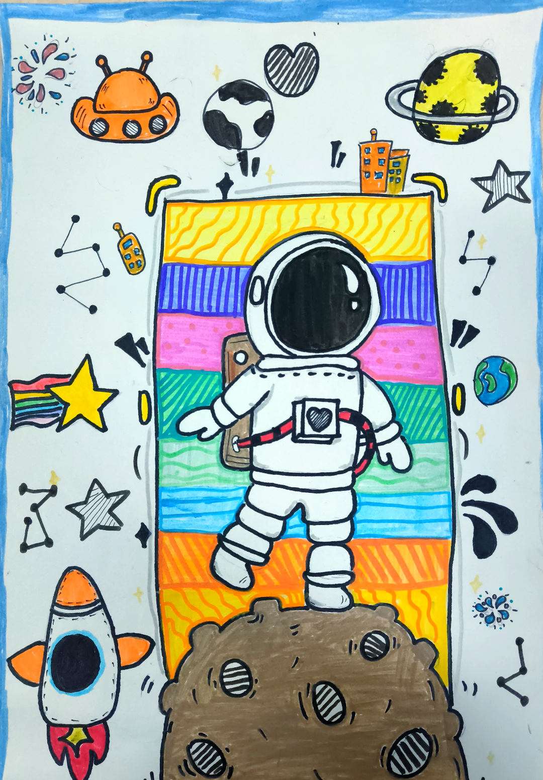 创新科技引领未来,古槐街小学科幻画作品展