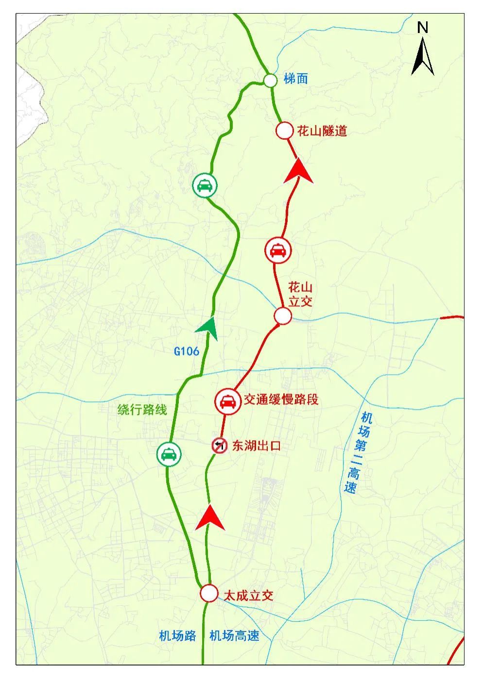 麻城106国道改道线路图图片