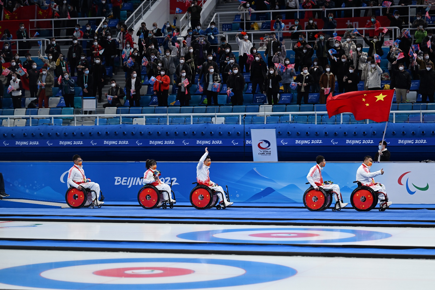 (北京冬残奥会)轮椅冰壶——金牌赛:中国队夺冠(7)