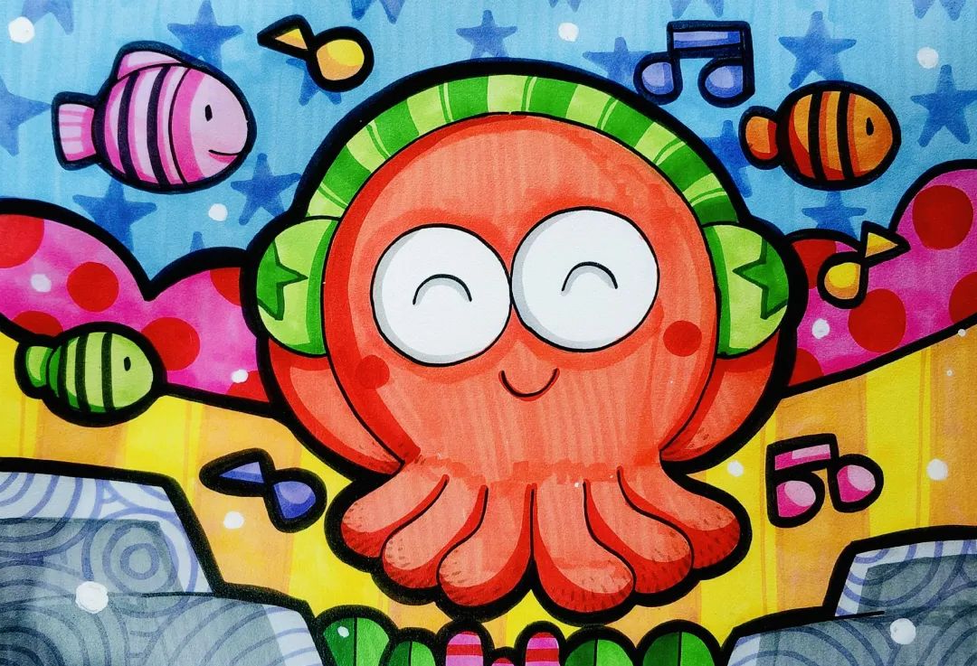 动物主题儿童画技巧大揭秘,幼师考编必备临摹素材