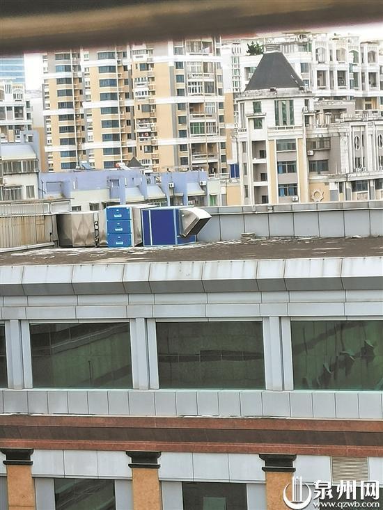 泉州市区悦华酒店楼顶放抽油烟机声响大打扰住户