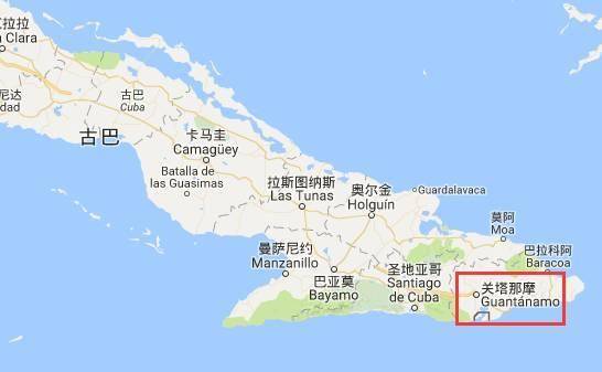 关塔那摩湾的出口被美国控制,海湾内的古巴船舶难以自由出海