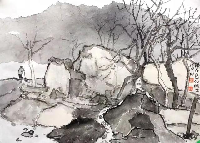 教育学博士中国人民艺术研究院山水画院副院长张正山水作品欣赏