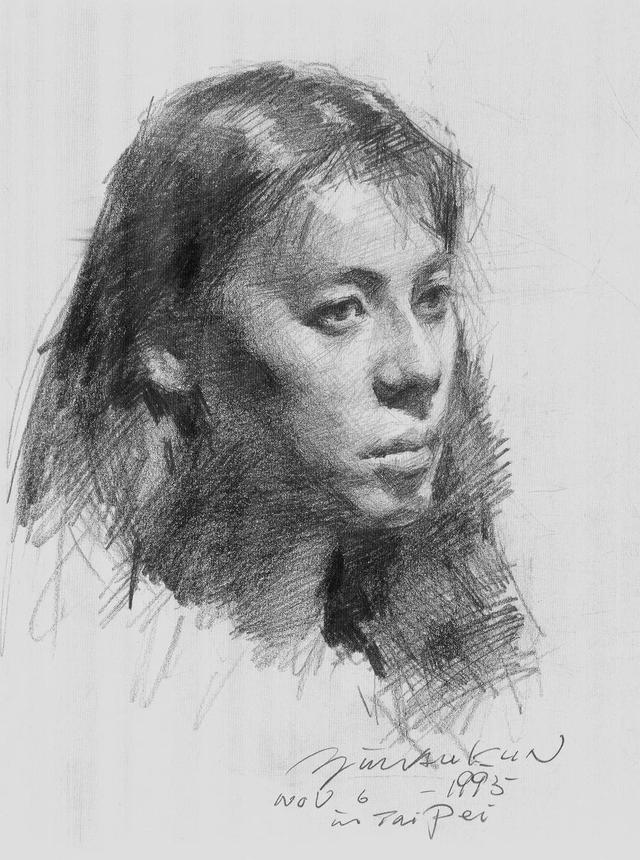 艺推|冉茂芹素描头像高清作品