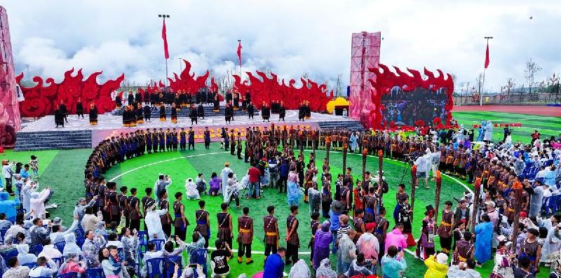 「凉山」2023年普格县火把节开幕