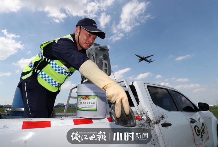 70℃機坪上溫度計熱到爆表,杭州機場驅鳥人:十八般鬥鳥秘訣都為護飛機