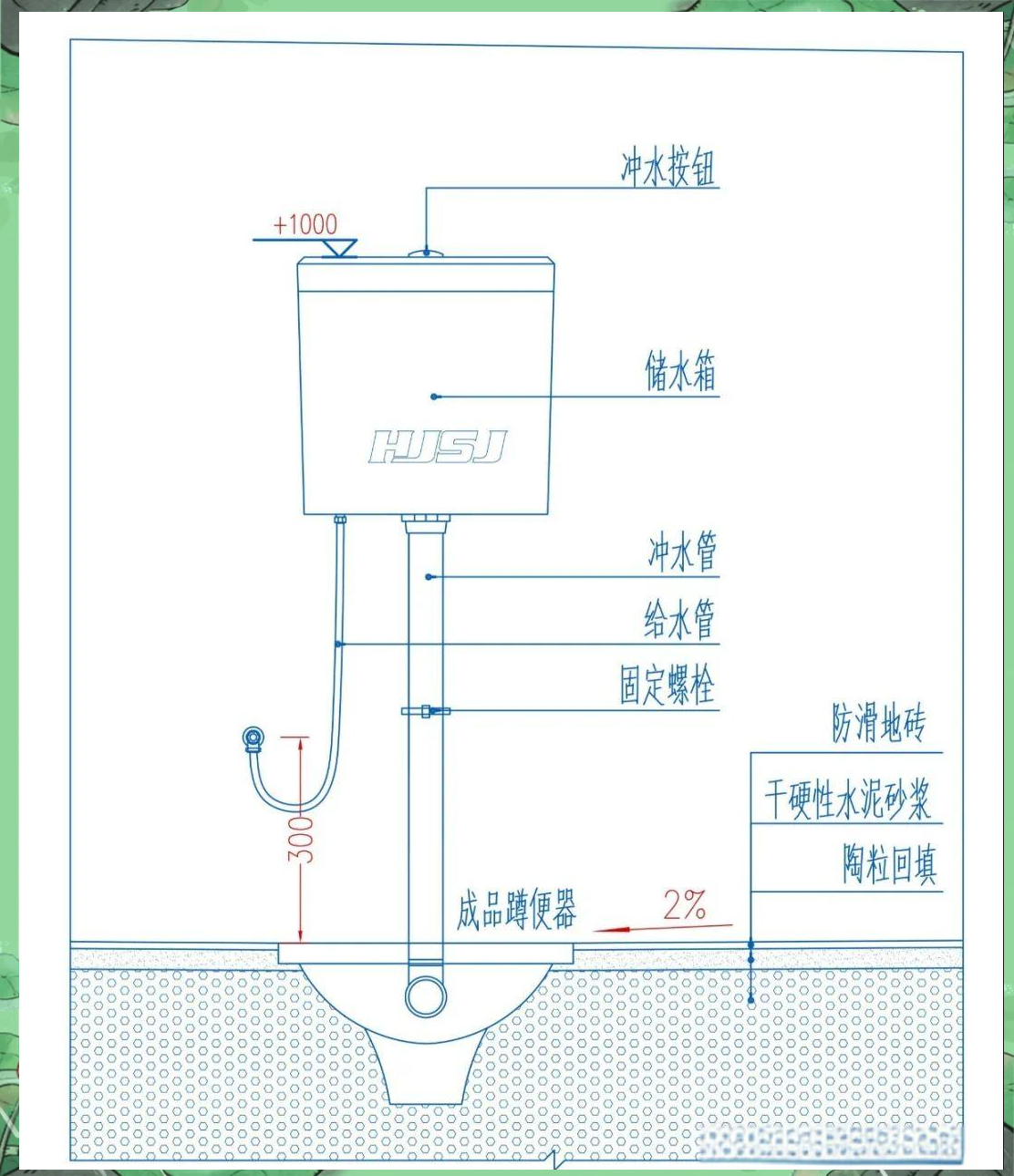 蹲便器水箱通用施工图规范指南hjsj