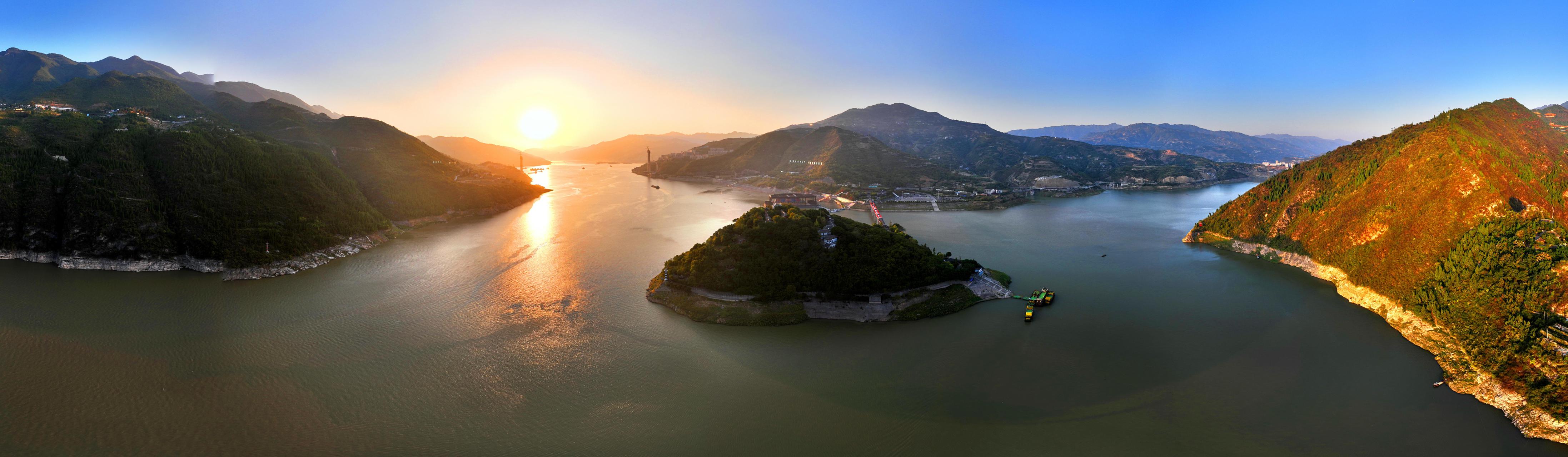 长江春潮之|江心岛上"十二金钗" 为您展开现代版巴渝"富春山居图"