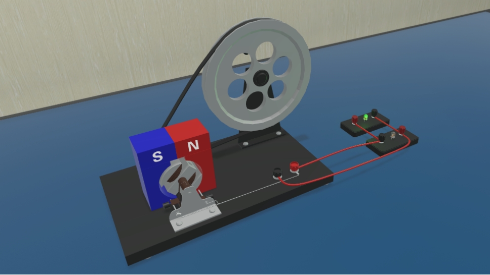 物理虚拟实验室:发电机的工作原理(上)