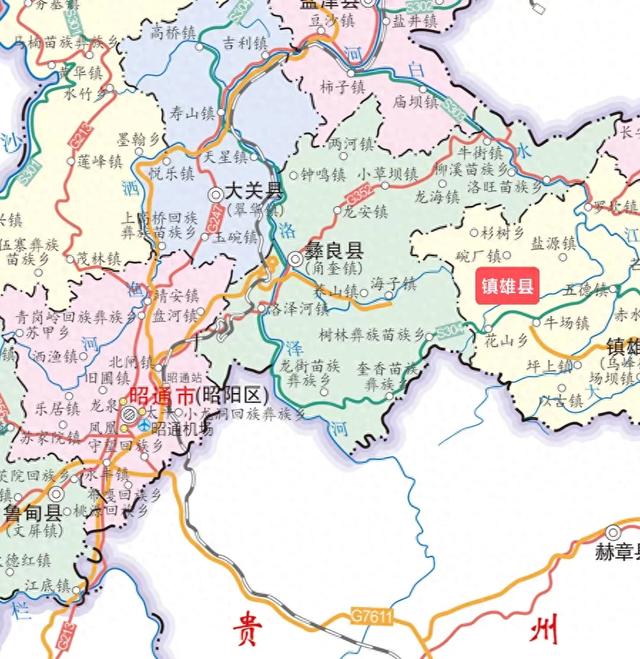 镇雄县地图 县城图片