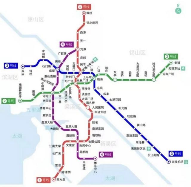 社会 作为无锡首个呈半环状的地铁线路,地铁4号线全长24.