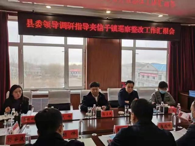 宝清县纪委书记,监委主任孙立民到夹信子镇调研指导巡查整改工作