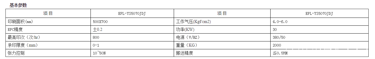 億寶萊全自動卷對卷絲印機 epl-ys5070jdj