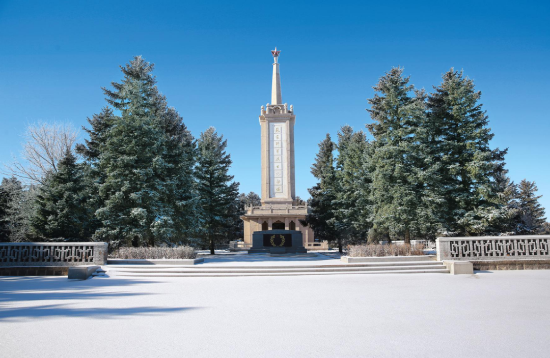 中国梦党旗红峥嵘岁月苏蒙联军烈士陵园