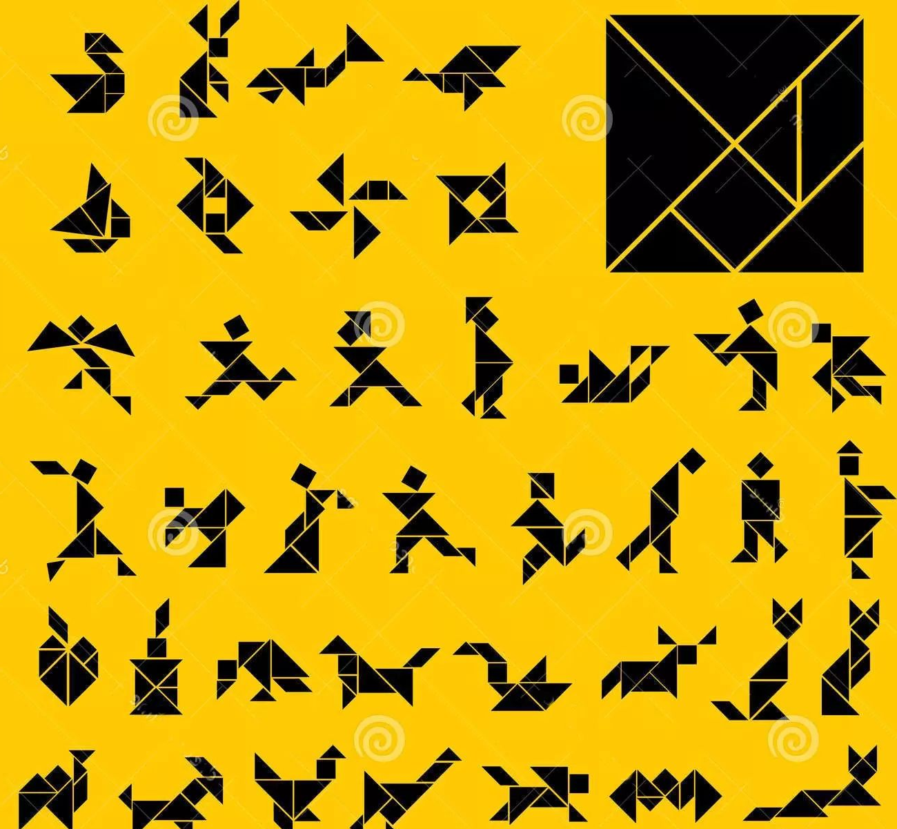 七巧板拼图精选图案集