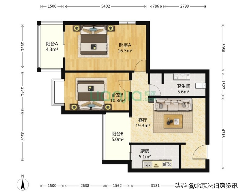 法拍房 政馨园三区 312万被拍卖