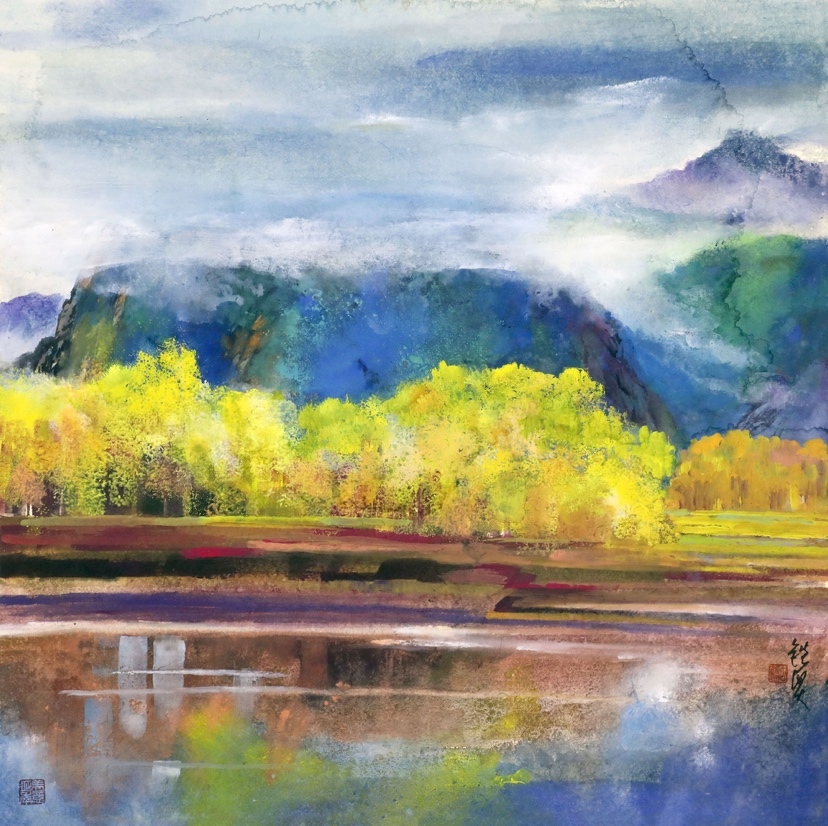 大彩无垠 丹青永恒——记著名旅美彩墨画家古铣贤