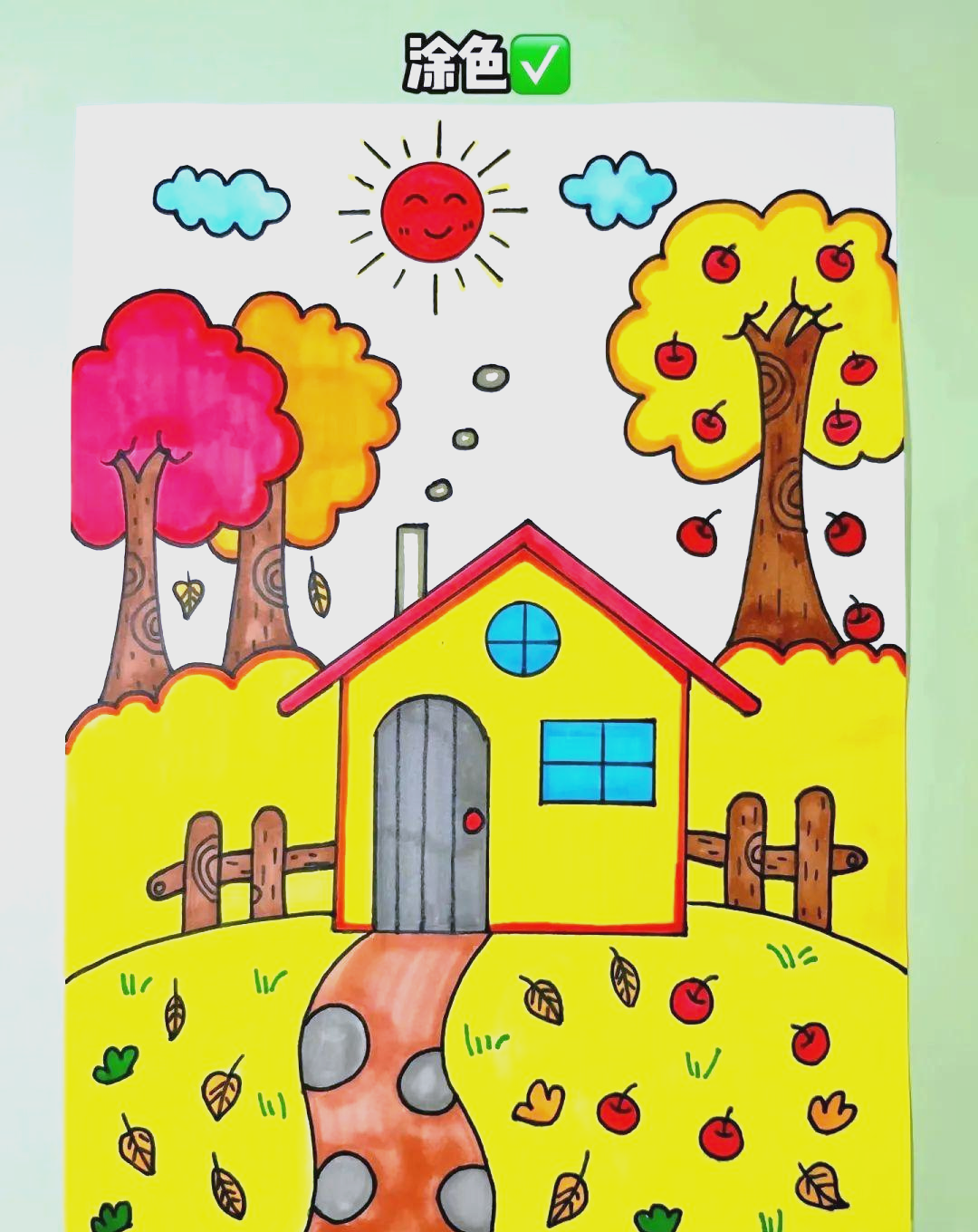 用画笔记录秋天的丰收与色彩