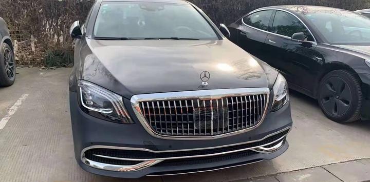 奔驰s级烤漆改装双拼色,案例和效果分享