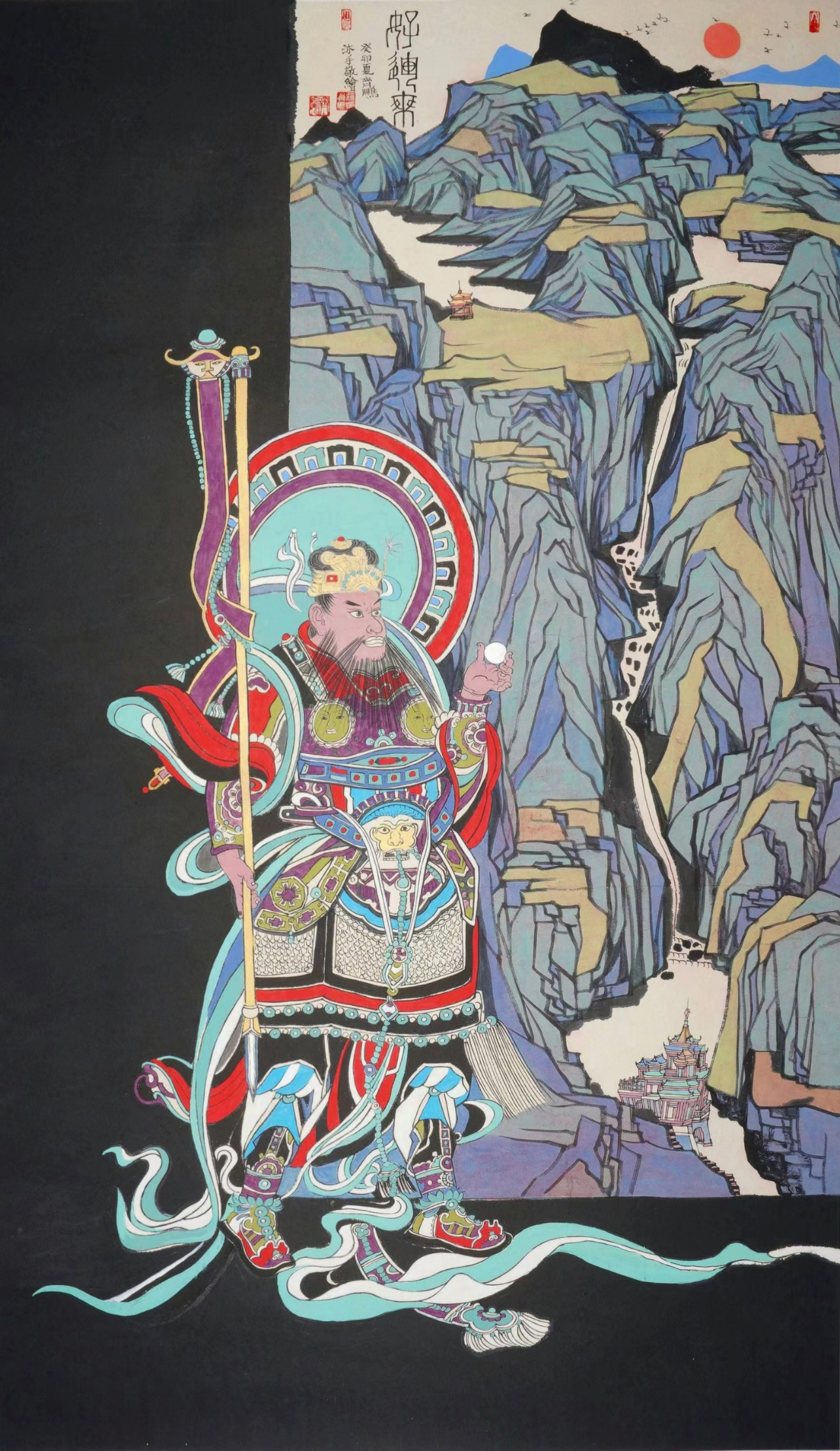 画家齐鹏作品在卢浮宫2023国际艺术联创联展中获奖并被收藏