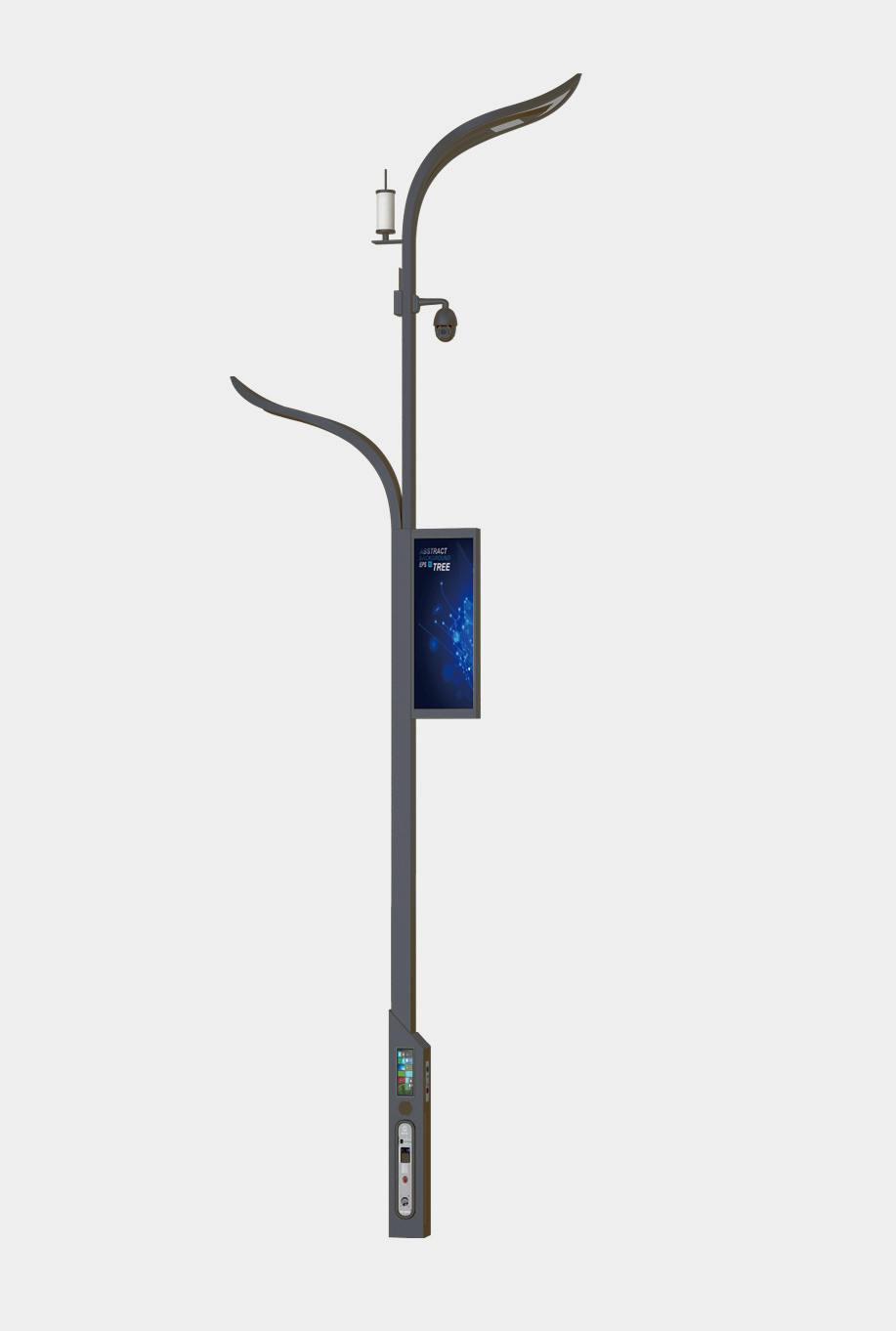 tl02-5g综合杆-led灯杆屏-太龙智显智慧路灯解决方案