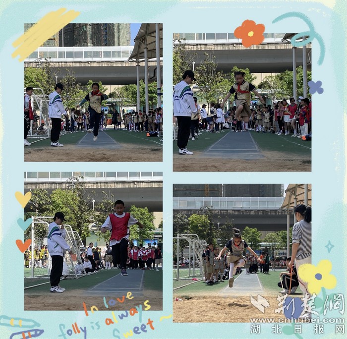 洪山区张家湾小学举行春季运动会