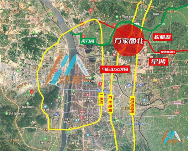 长沙"2.5环"即将成型万家丽北畅通区位格局