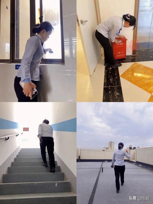 顺德容桂:业主跟着楼栋管家巡检翰华苑