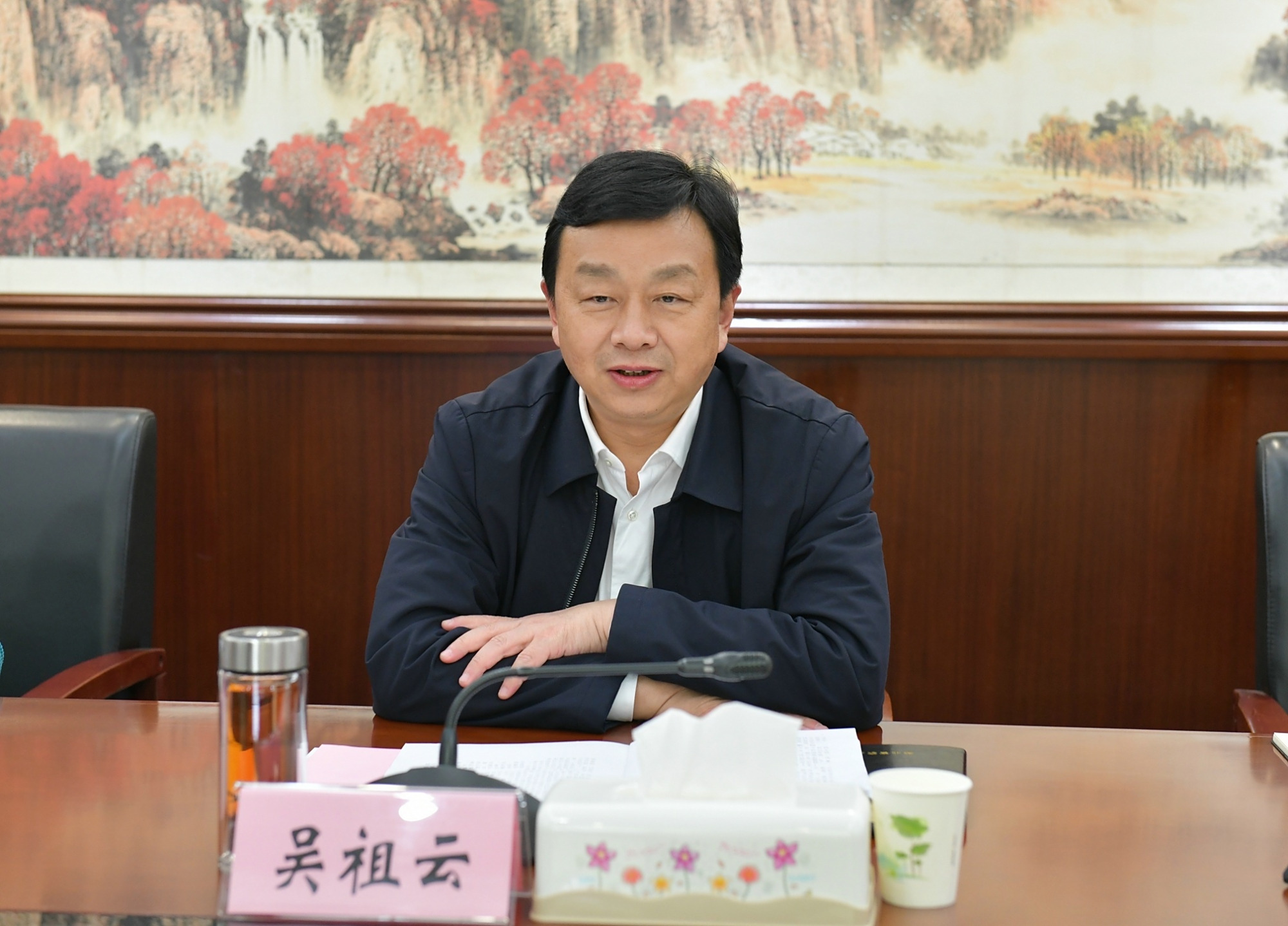 吴祖云会见英山县委书记郑光文 抢抓机遇补短板 谋划项目促振兴