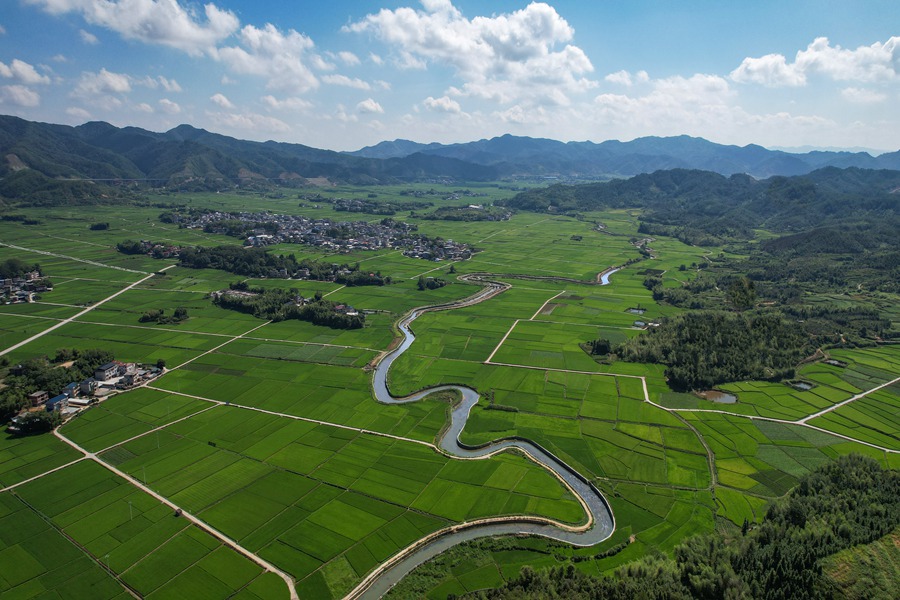 福建寧化:一泓碧水潤鄉村 河清岸綠展新顏