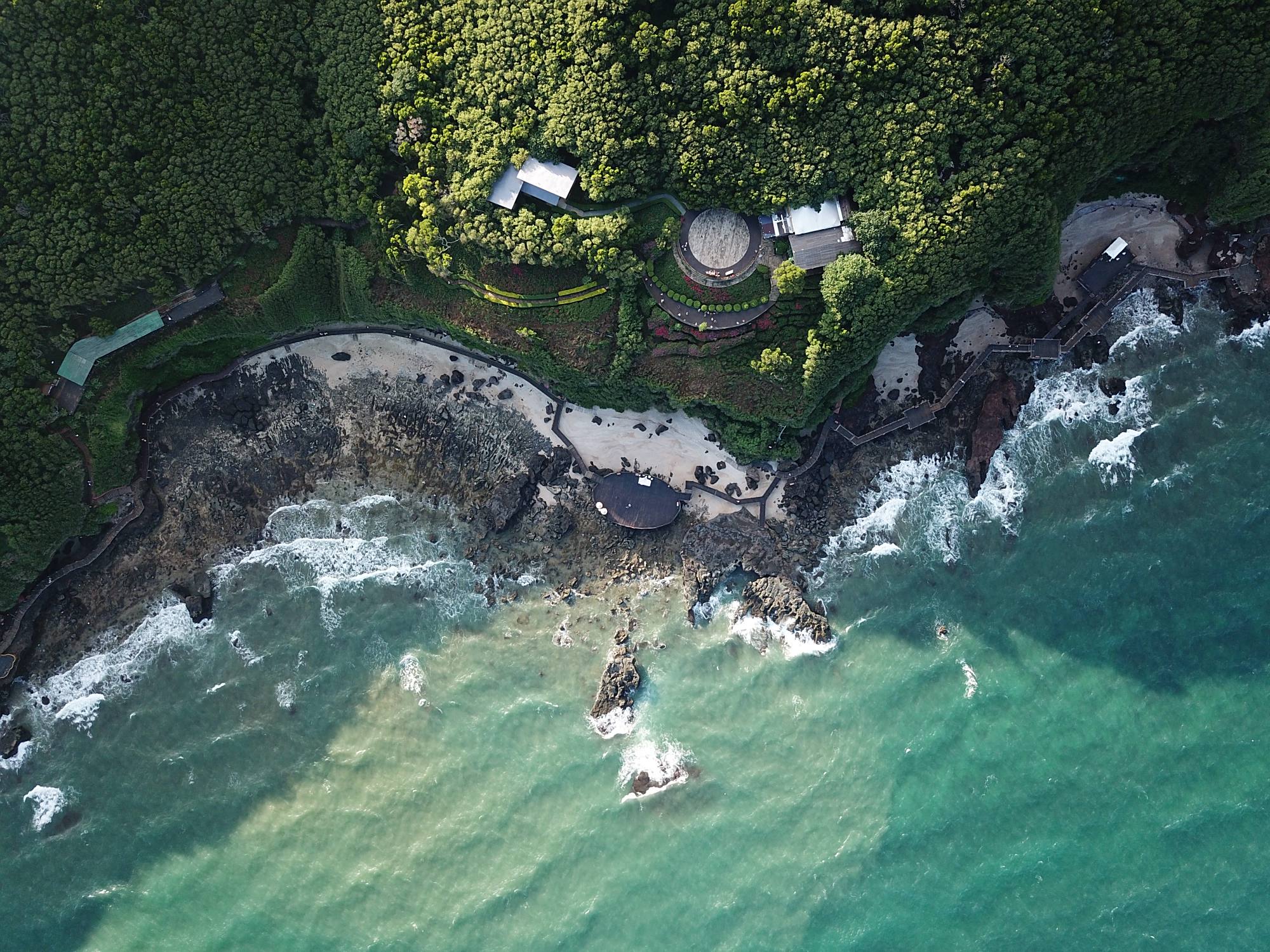 鳄鱼山火山地质公园一角(无人机拍摄)
