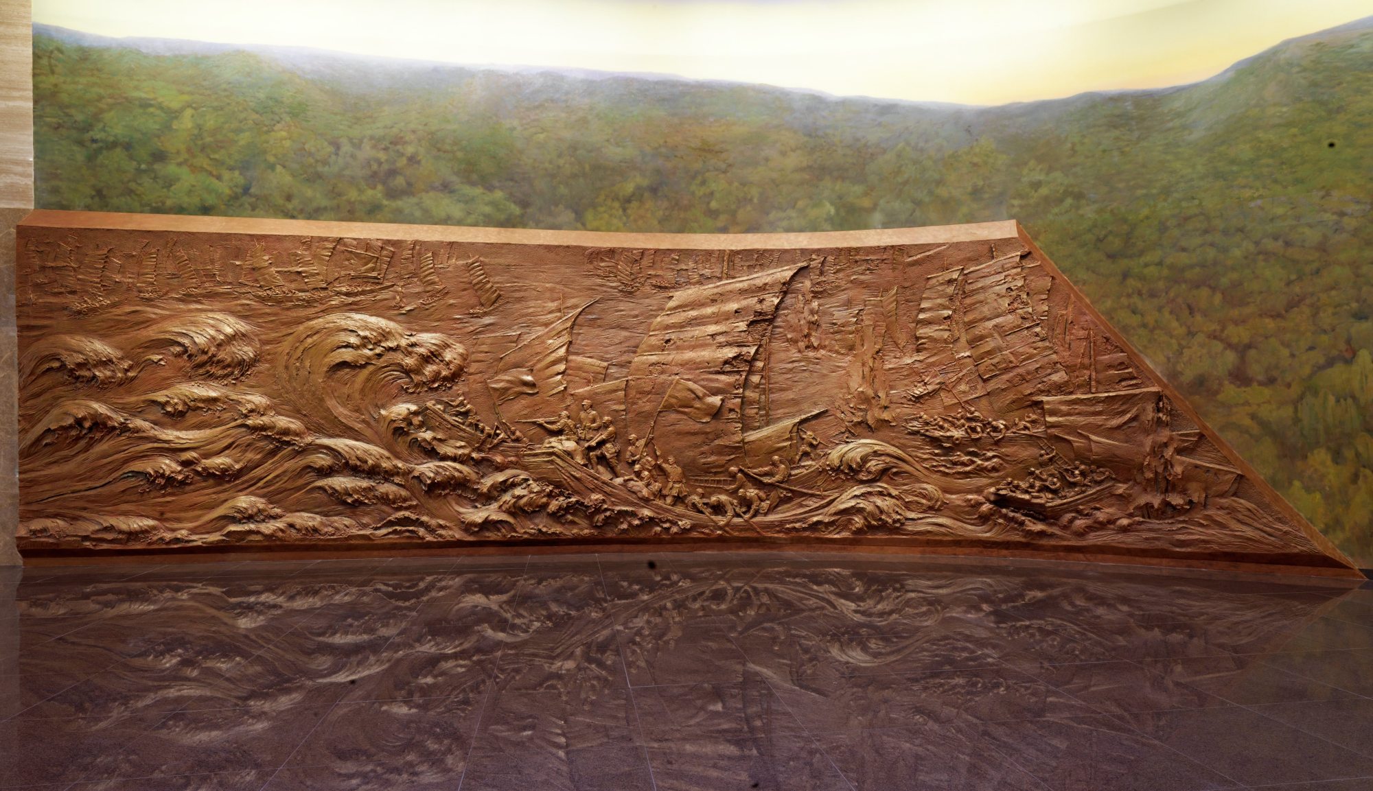 军解放南京——吴为山雕塑《渡江战役总前委五人雕像》《千帆竞渡》