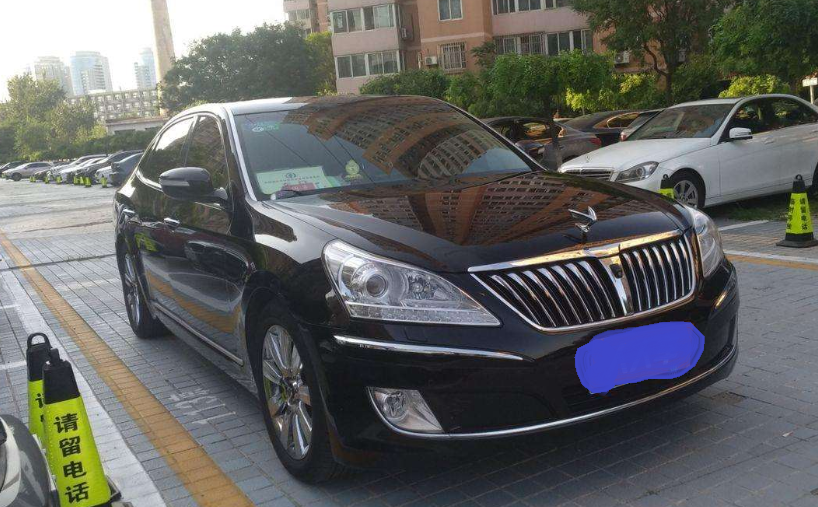 广州偶遇158万的现代,立标彰显出身份,连宝马奔驰都自叹不如!