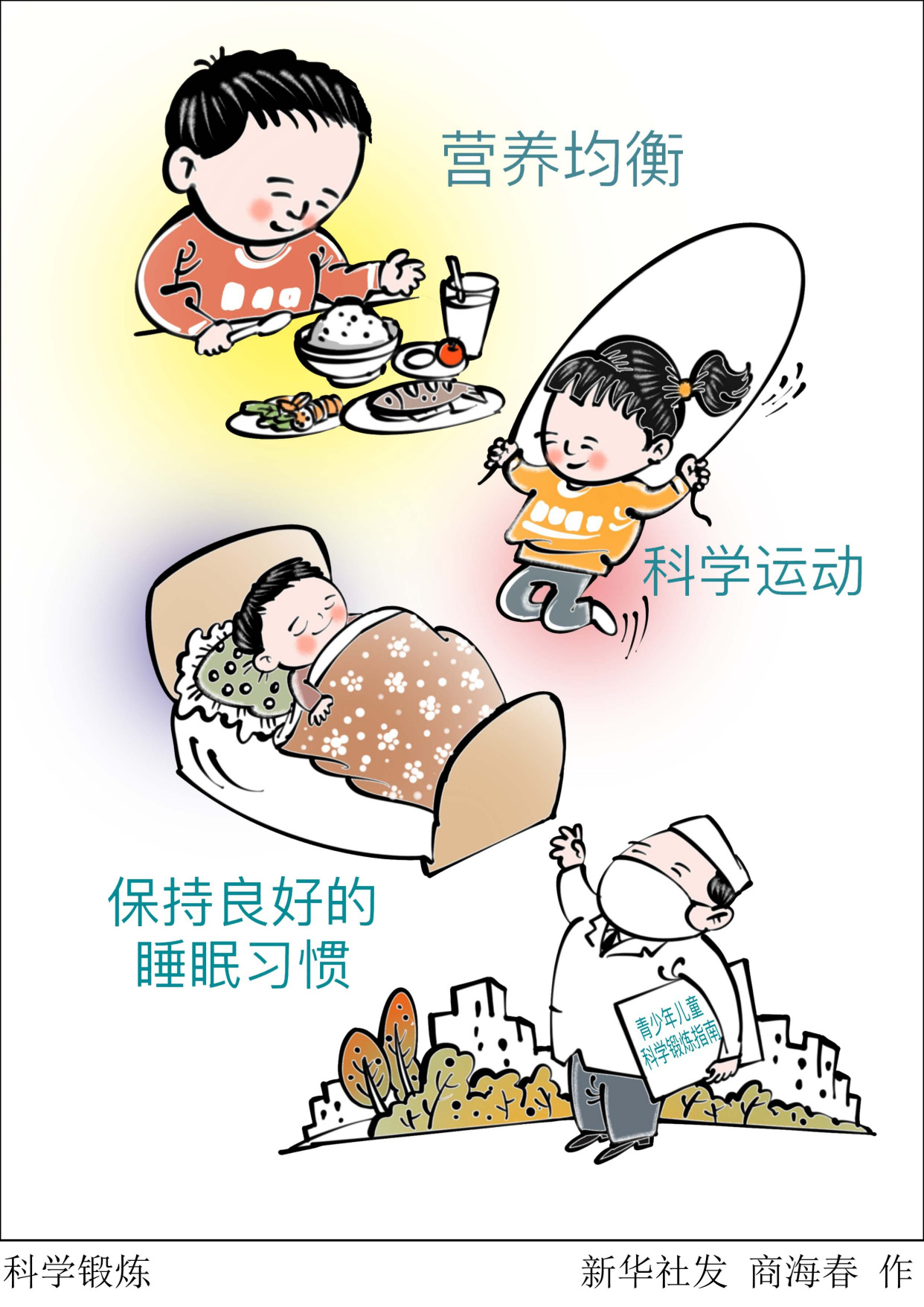 (图表·漫画)「体育」科学锻炼(2)