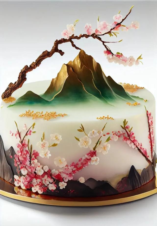 国风蛋糕壁纸,将中国传统文化展现得淋漓尽致