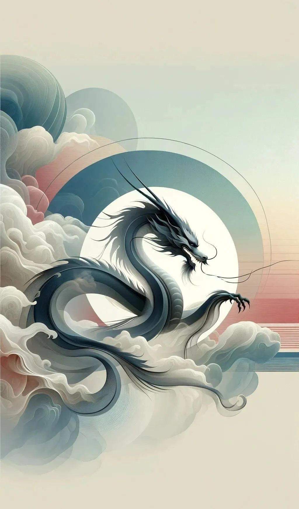 多款龙图腾头像/壁纸,简洁明了,神韵非凡,适合微信背景和手机壁纸