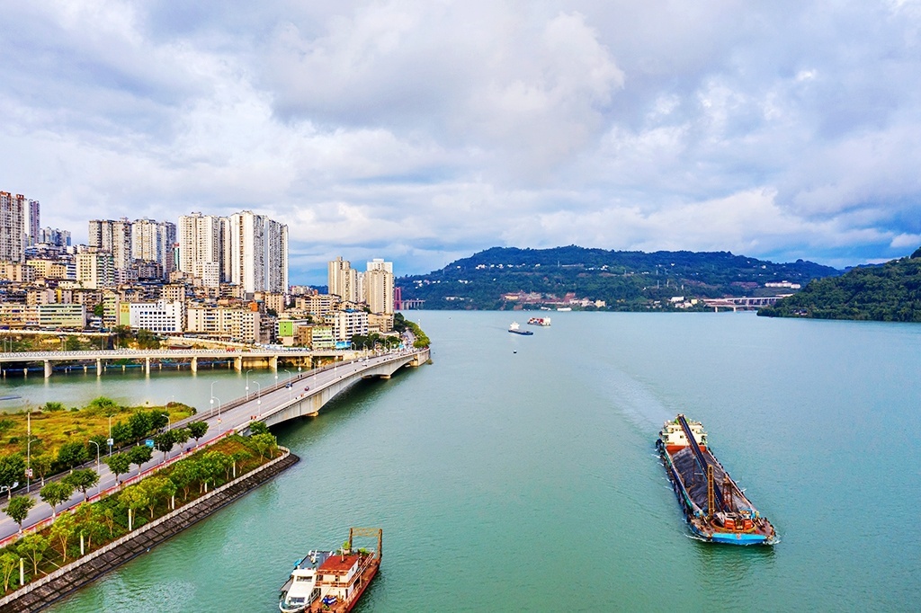 重庆忠县:三峡水库蓄水 忠州城变身滨水城市