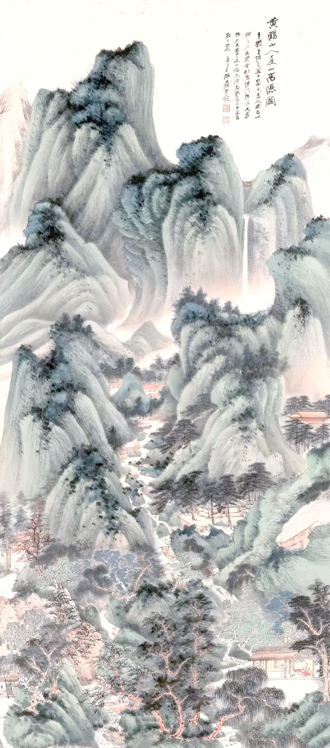 张大千的山水画:探索多类风格