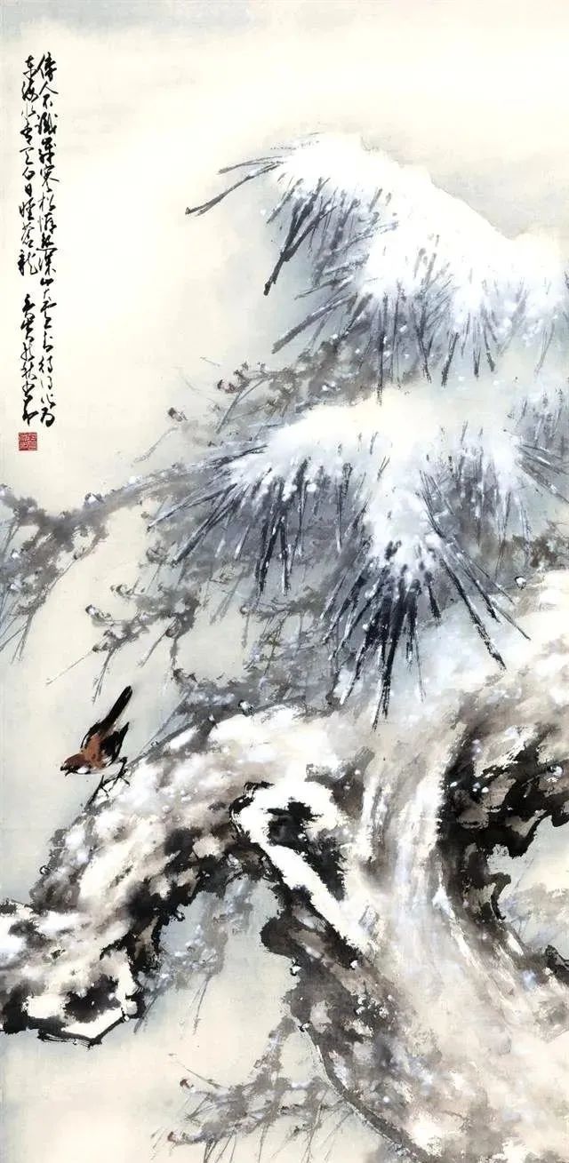 18幅雪景花鸟,美不胜收