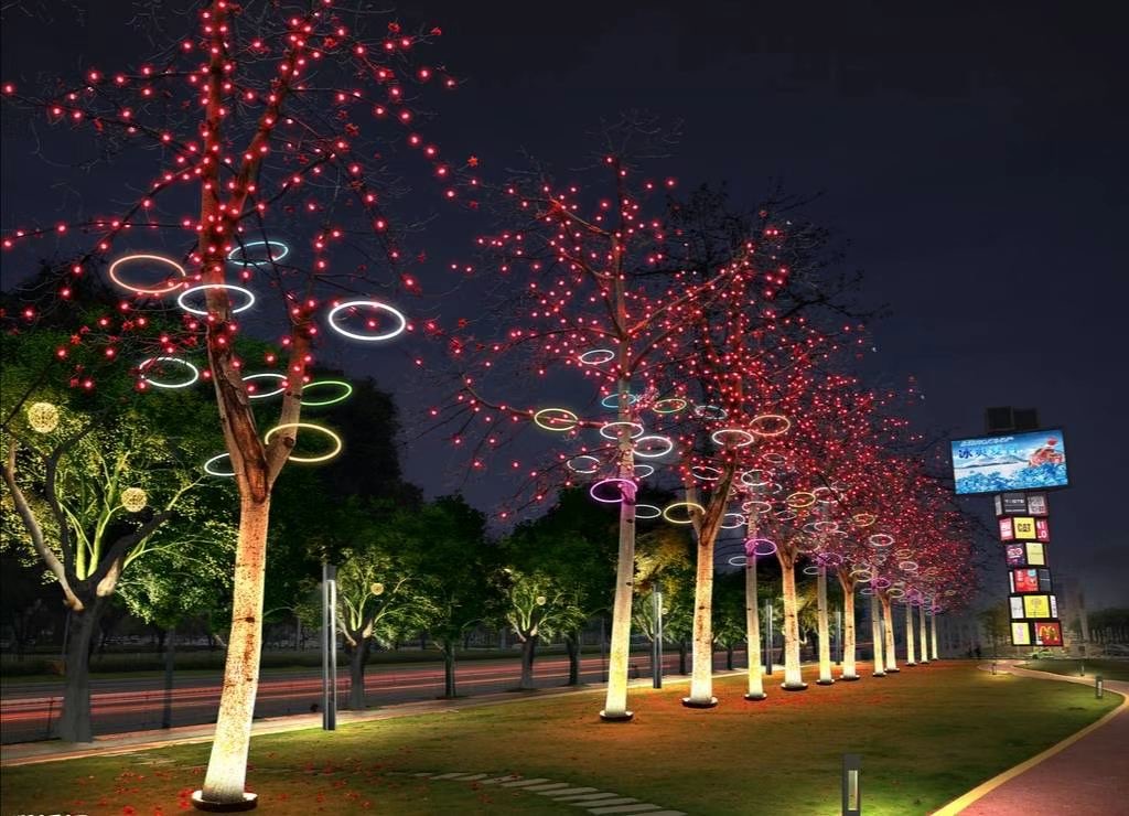 线条灯品牌如何打造公园亮化