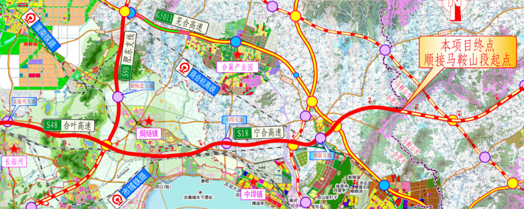 (s48合叶高速淮桐高速-含山界)s18宁合高速▼近日,s18宁合高速(s48