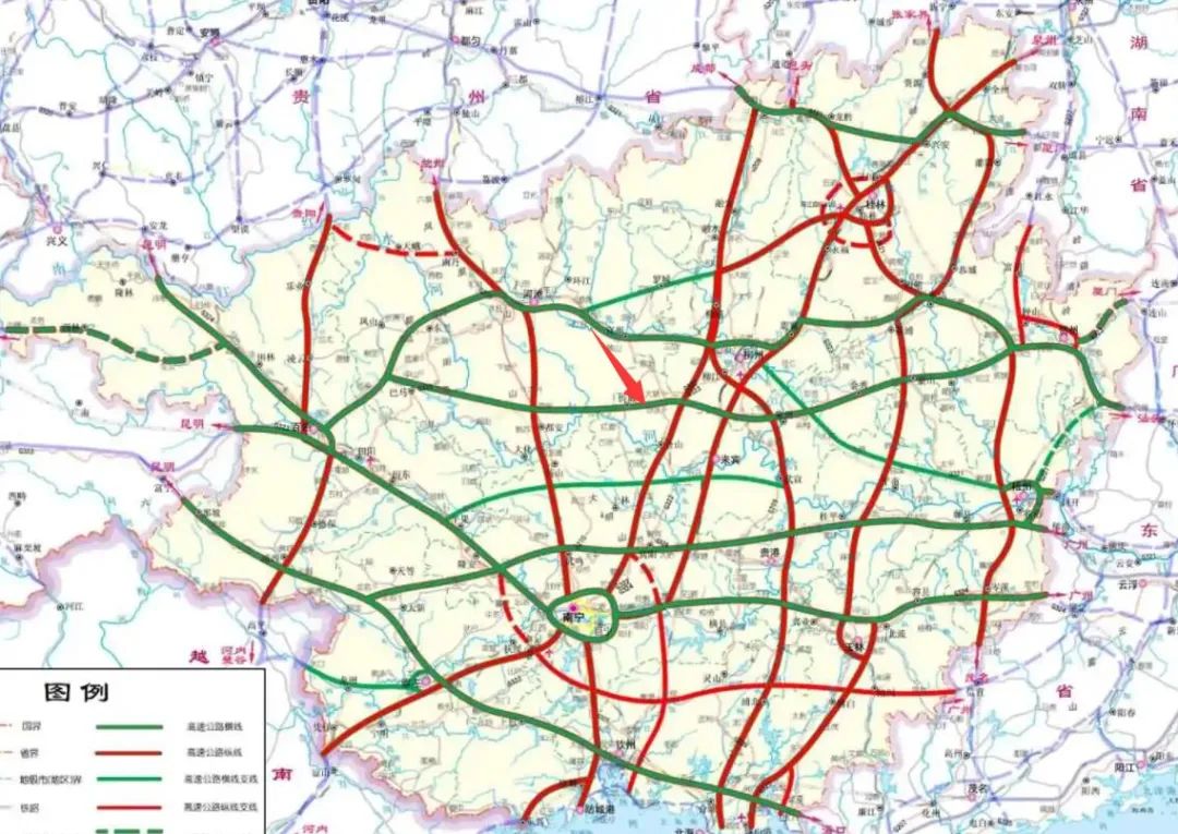 来宾市最新公路规划图图片