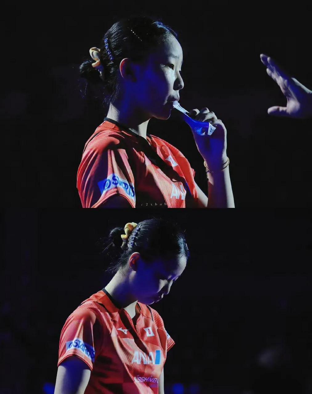 日韩未来之星的对决  朱芊曦和张本美和这场,打的都很好啊.